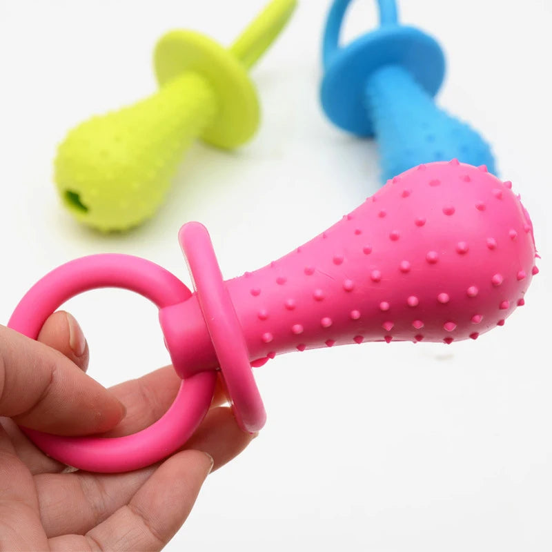 Pet Chew Toy Soft Rubber Bite-resistance Bone Shape Teeth Grinding Chewing Toys for Small Dogs Training Pet Supplies