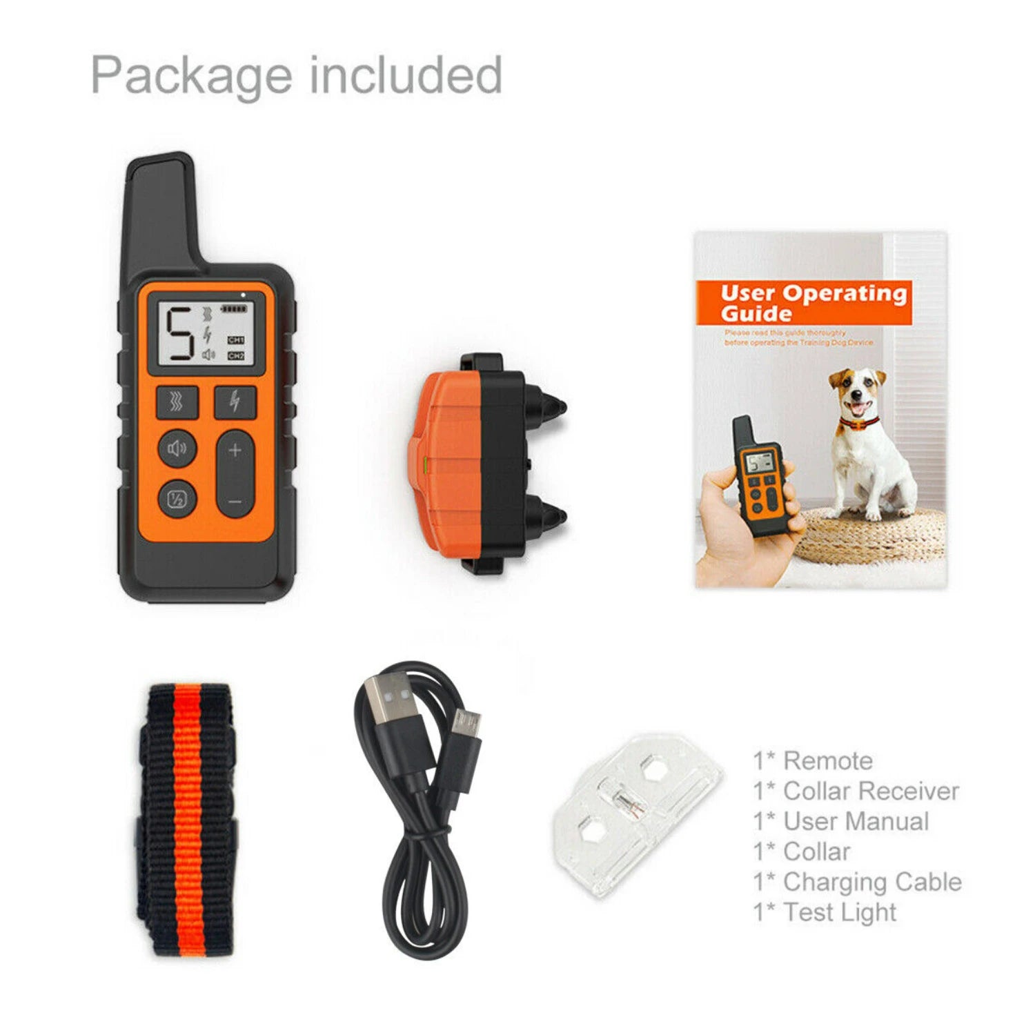 Efficient, Easy-to-Use Rechargeable Remote Pet Training Collar with Adjustable Shock and Vibration Settings for Effective Behavi