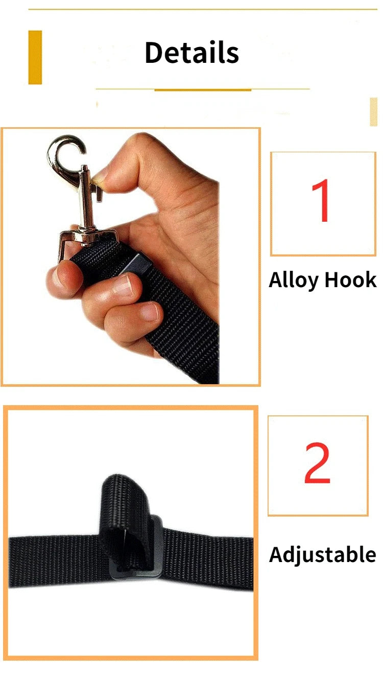 2-in-1 Pet Car Seat Belt & Leash – Adjustable Safety Harness