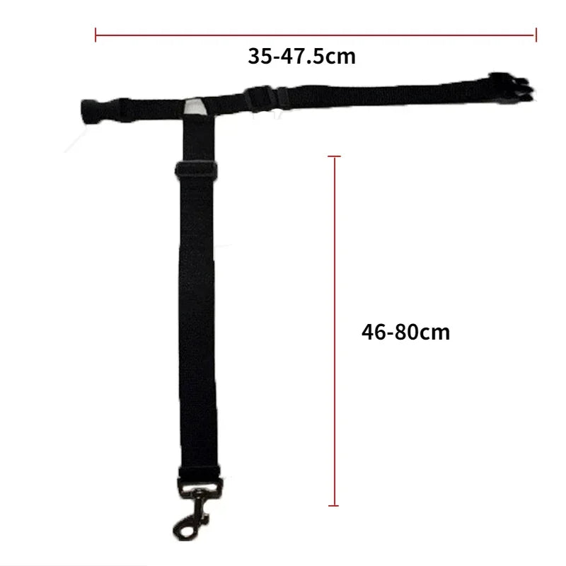 2-in-1 Pet Car Seat Belt & Leash – Adjustable Safety Harness