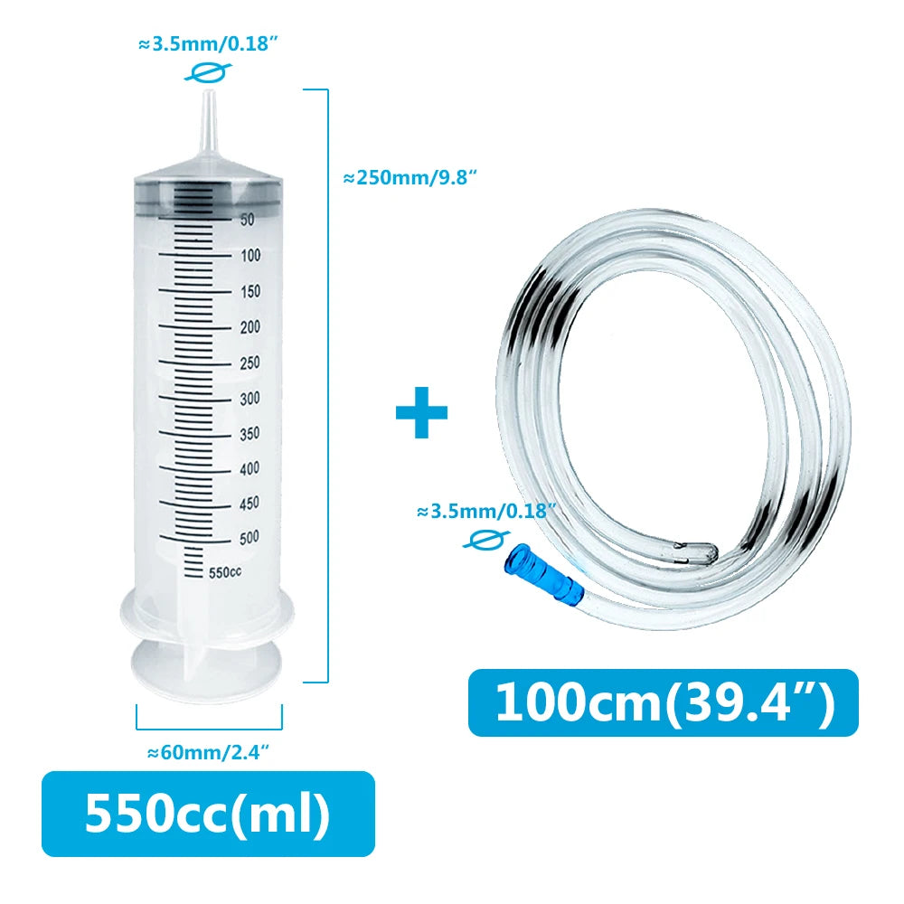 Large Capacity Reusable Syringe Pump – 100-550ml