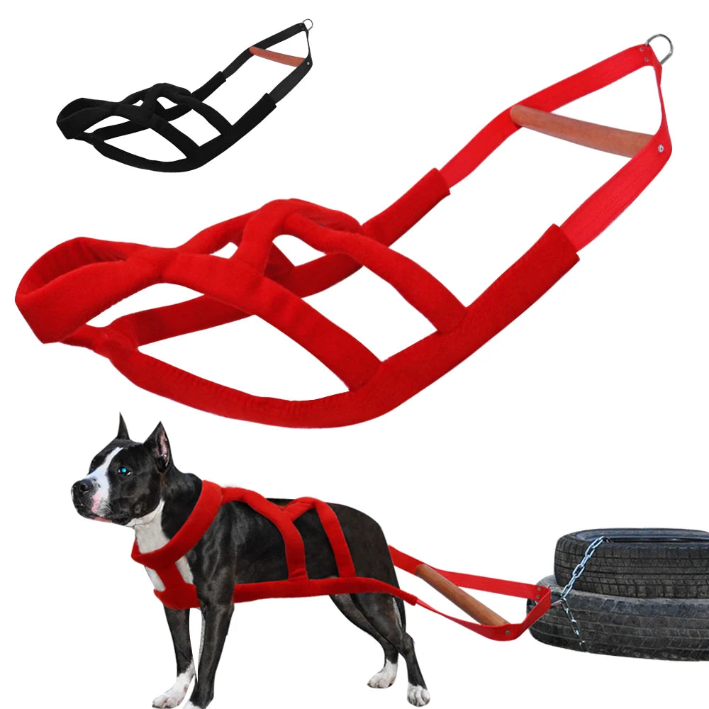 Durable Dog Sled Harness – Padded Weight Pulling & Agility Training Harness