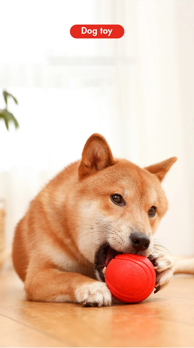 Indestructible Chew Proof Rubber Ball S to L Size Durable Bouncy Dog Toy for Pets Training Interactive Chew Resistant Molar Ball
