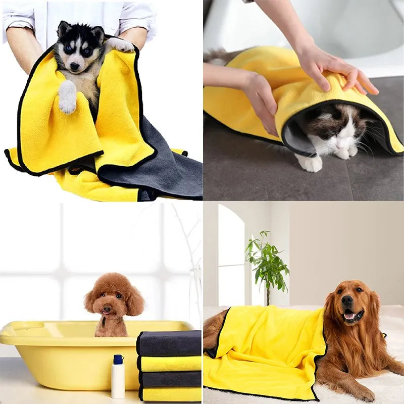 Quick-Dry Pet Towel – Soft, Absorbent, and Easy to Use
