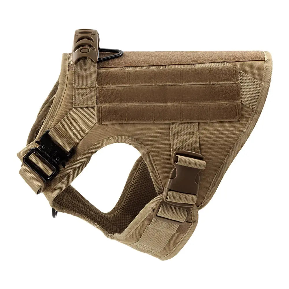 Large Dog Harness Vest with Leash & Molle Pouches