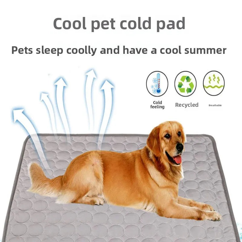Summer Pet Dog Cooling Mat  Cold Bed Extra Large For Small Big Dogs Pet Accessories Cat Durable Blanket Sofa Cat Ice Pad Blanket