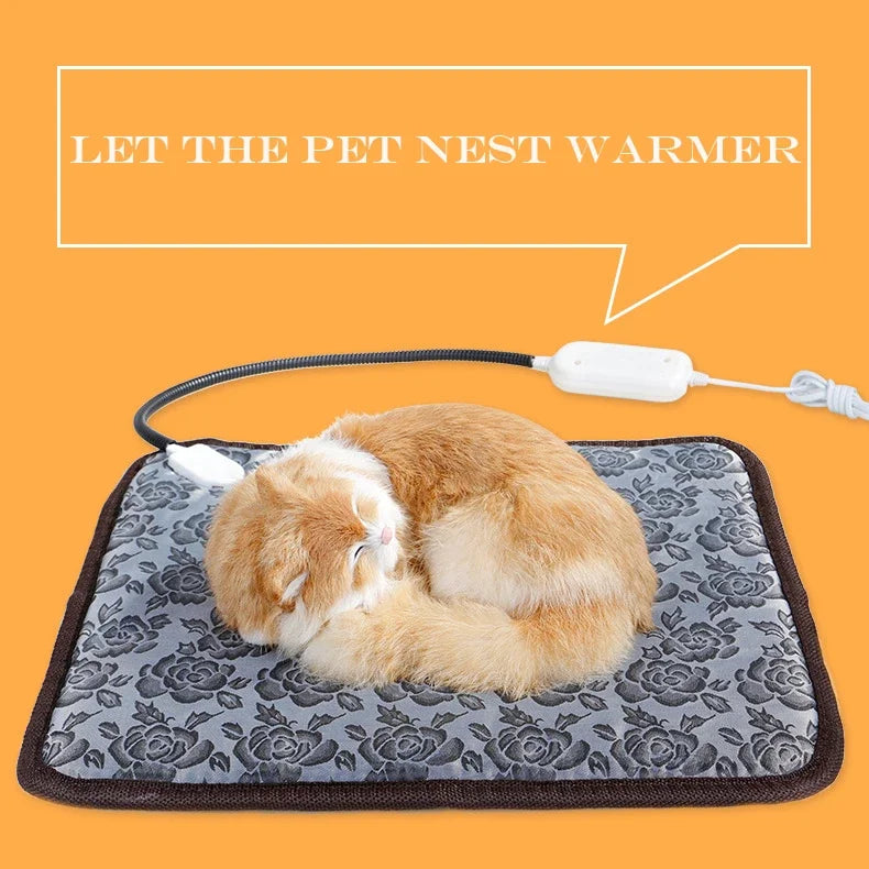 Pet Heated Mat – Adjustable Electric Heating Pad for Dogs