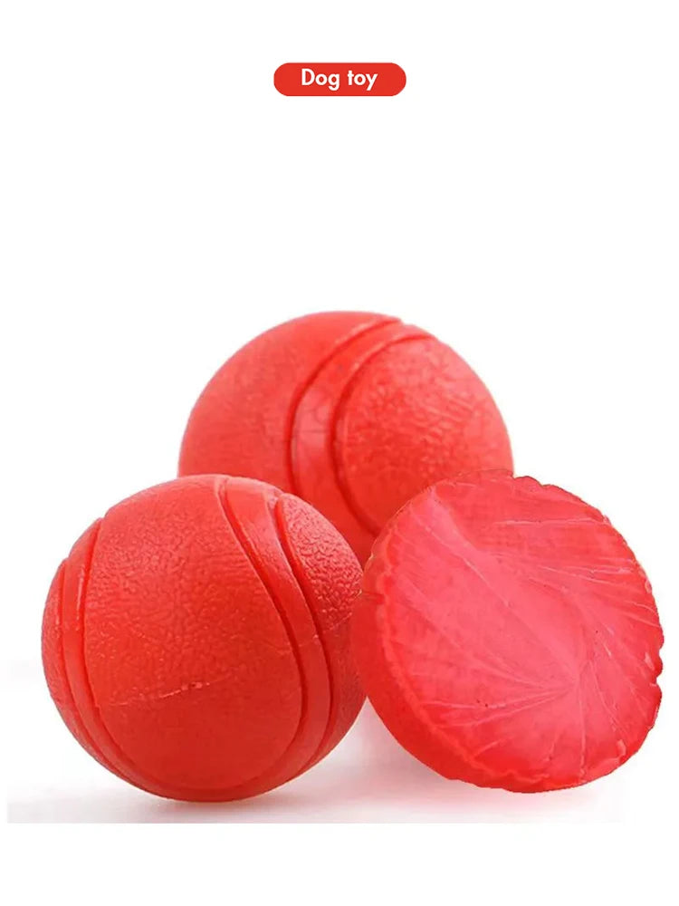 Indestructible Chew Proof Rubber Ball S to L Size Durable Bouncy Dog Toy for Pets Training Interactive Chew Resistant Molar Ball