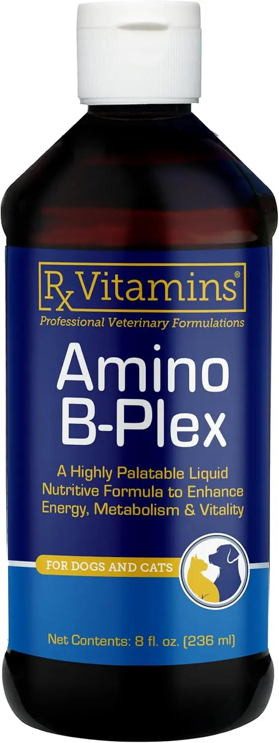 8oz Amino B-Plex Cat & Dog Supplement - Vitamin B Complex Liquid Plus Amino Acids for Dogs & Cats - Appetite Booster