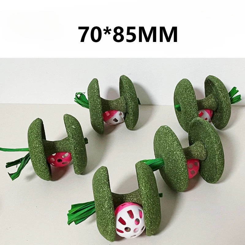 Cat Toys Natural Catnip Ball Cage Ball & Bell Ball for Indoor Cats, Kitten Cleaning Teeth Molar Matatabi Cat Chew Toy All Breeds