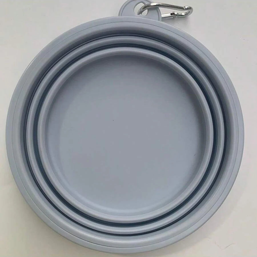 350ml Macaron Color Pet Outing Portable Foldableing Bowl Dog Drinking Bowl Cat Food Bowl Rice Bowl Travel Bowl with Carabiner
