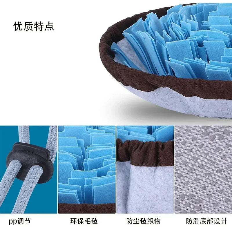 Dogs Snuffle Mat Pet Leak Food Anti Choking Mat Cat Dog Training Blanket Nose Work Toy Pet Slowing Feeding Intelligence Mat