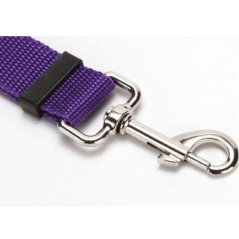 2-in-1 Pet Car Seat Belt & Leash – Adjustable Safety Harness