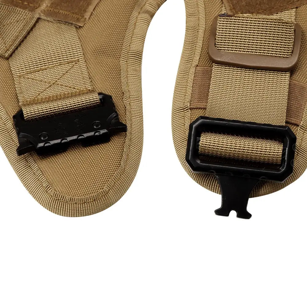 Large Dog Harness Vest with Leash & Molle Pouches