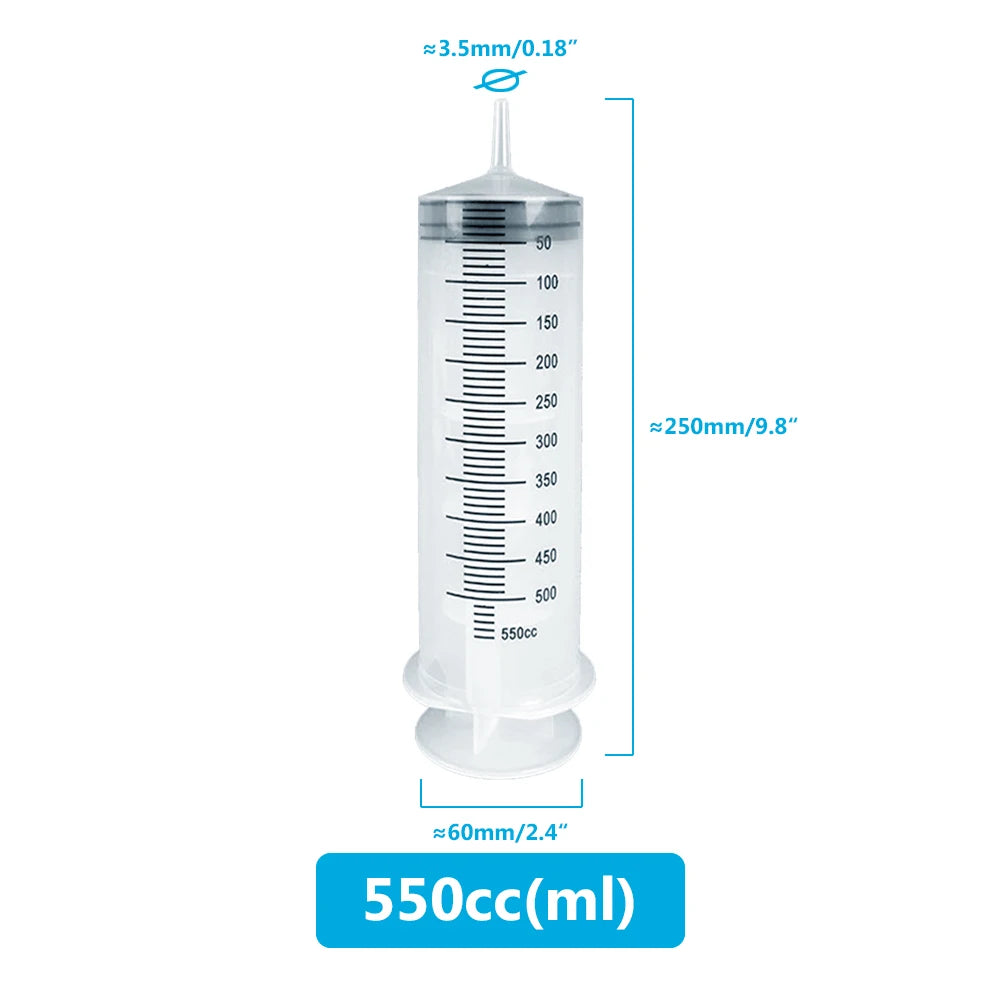 Large Capacity Reusable Syringe Pump – 100-550ml