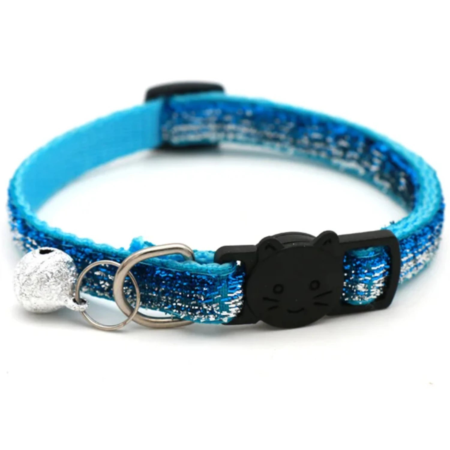 2PCS   Cat Collar Adjustable with Bell Breakaway Adjustable Kitten Cat Sequin Collar Neck Strap Cat Pet Supplies Puppy Accessori