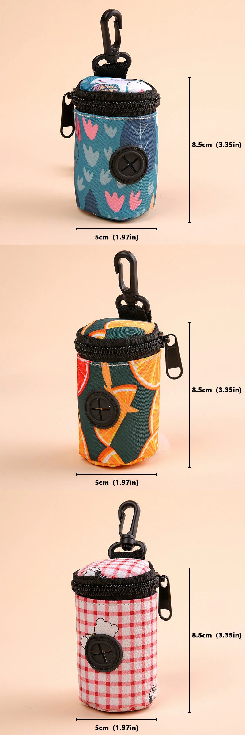 Pet feces bag can be hung with Portable Hanging with Buckle Dogs Waste Bagoutdoor pet training miscellaneous storage bag