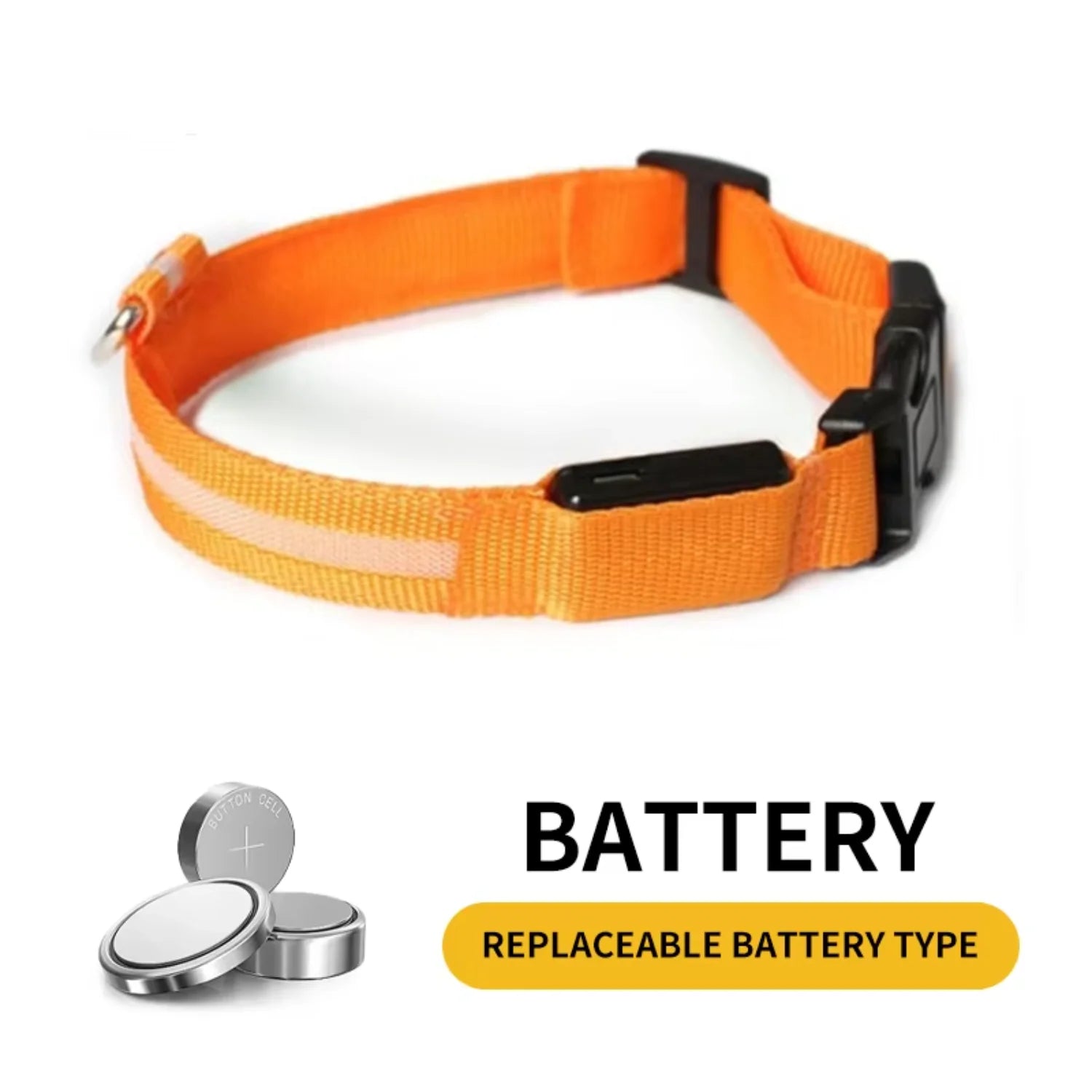 Waterproof  Light  Reflective Pet Adjustable Usb Type-C Recharge Luxury Led Luminous Collar For Dog
