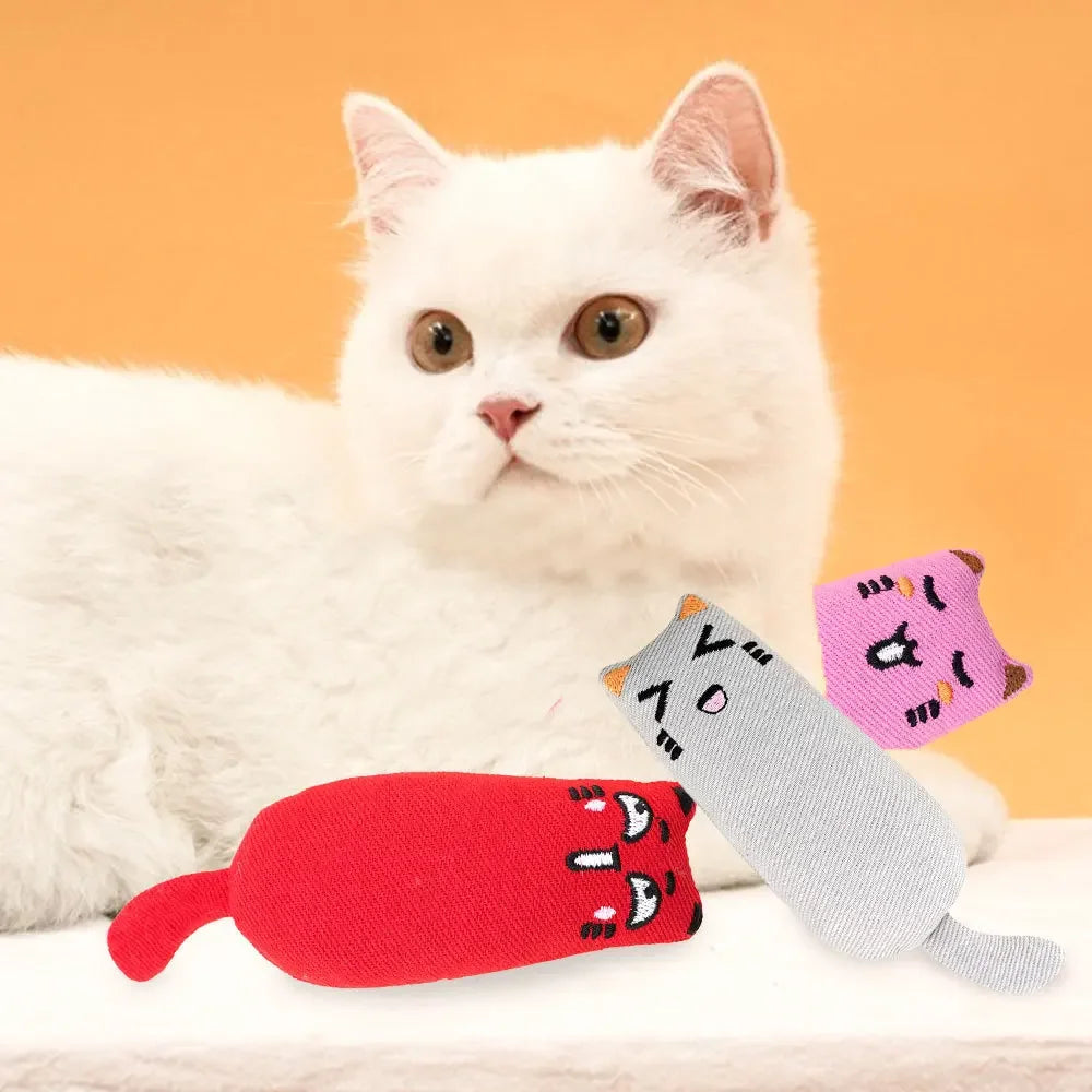 Plush Catnip Thumb Chew Toy