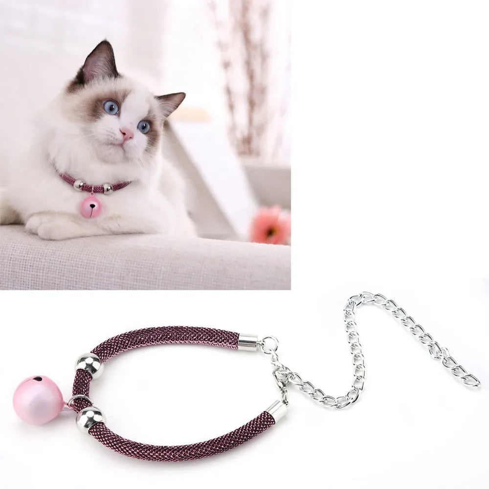 Pet Bell Japanese Japanese Style Cat Collar (Simple Pink) Cat Collars & Leads